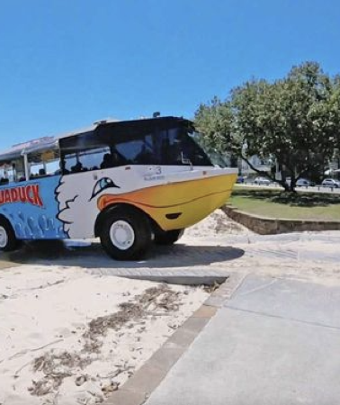 4D3N • Australia Brisbane + Gold Coast "Twin City Tour" | Moreton Island + Glow Worm Night Tour + Aquaduck Safari + Currumbin Wildlife Sanctuary or Tropical Fruit World + Point Danger