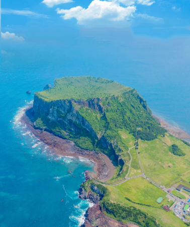 6D5N • South Korea + Jeju Island: Visit Seongsan Ilchulbong, boat to Udo, explore Teddy Bear Safari, Camellia Hill, Shinhwa World, and watch sunset at Aewol-eup