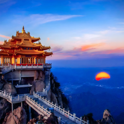 中国河南洛阳老君山景区+白马寺+龙门石窟+洛阳博物馆3日2晚私家团