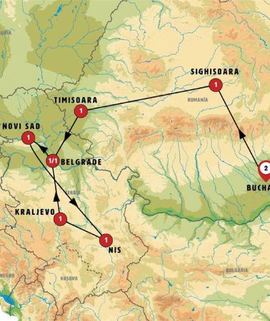 10D9N • Romanian and Serbian Treasures