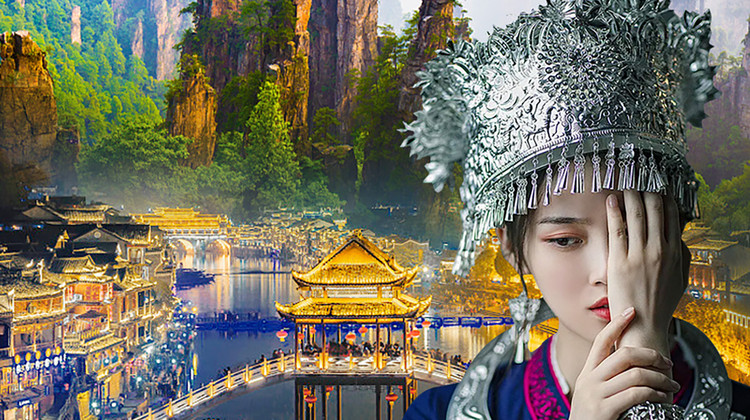 长沙+张家界+大峡谷+武陵源区+天门山+湘西+凤凰4日3晚跟团游·高端纯玩•核心景区•赠『峡谷游船+百龙天梯+苗服体验+天门山索道往返』+乘『2+1航空巴士』游『玻璃桥+森林公园阿凡达+天门山天门洞+凤凰古城』3早5正餐