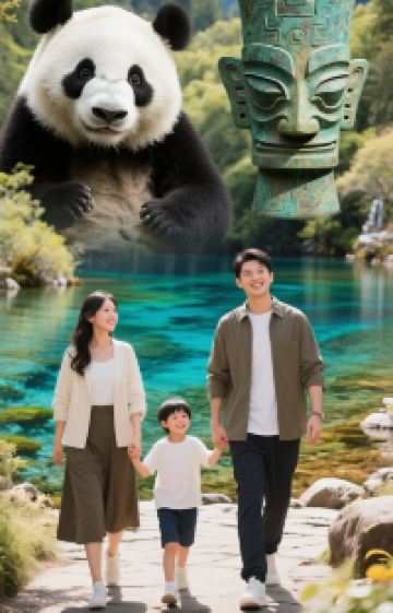 成都+九寨沟+黄龙风景名胜区+都江堰景区+三星堆博物馆6日5晚拼小团图片