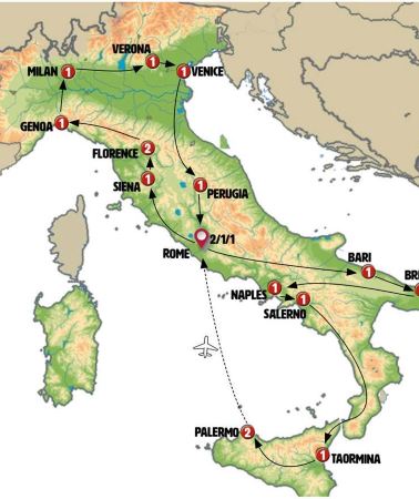 21D20N • Italian Roundabout Complete End Rome
