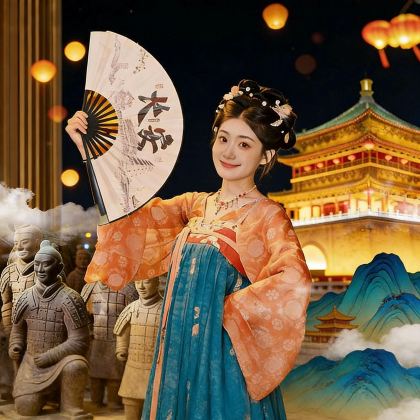 西安+秦始皇帝陵博物院(兵马俑)+华清宫+大唐不夜城3日2晚跟团游