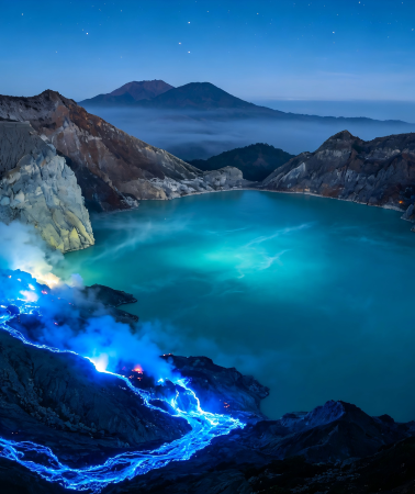 3日2晚 • 布羅莫火山＋伊真火山藍色火焰火山湖 英文司機全程陪同
