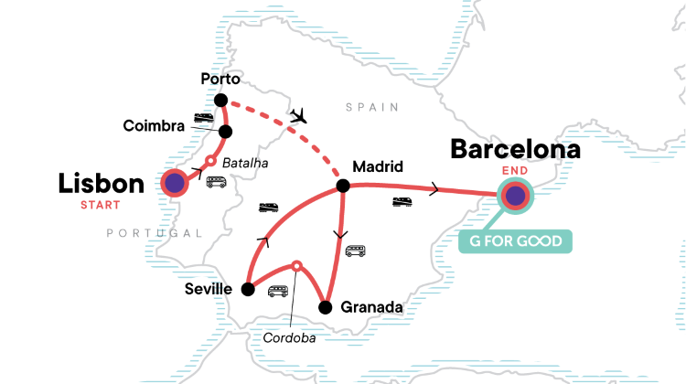 14-Day Best of Spain & Portugal Tour from Lisbon to Barcelona·Included Porto–Madrid Flight, Alhambra Tour & Fado Dinner