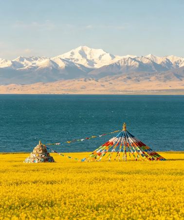 6D5N • Zhangye · Qinghai Lake · Chaka Salt Lake · Qilian · Mogao Caves · Mingsha Mountain and Crescent Spring