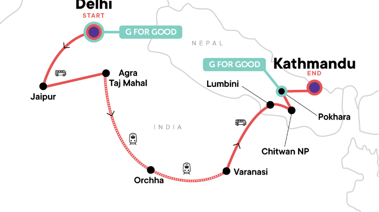 15-Day Delhi to Kathmandu Adventure