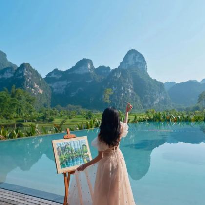 崇左+通灵大峡谷+渠洋湖+鹅泉+德天瀑布+明仕田园3日2晚私家团