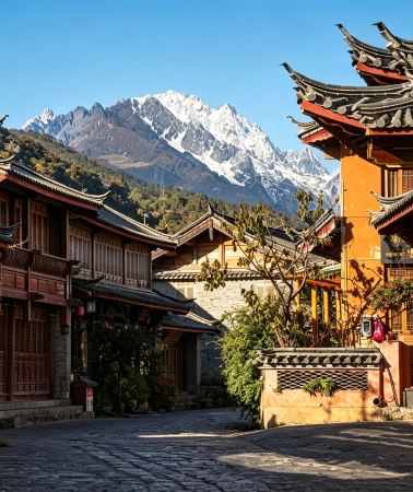 5D4N • Lijiang + Dali: Lijiang Ancient Town + Dali Ancient Town + Erhai Lake + S-Bend + Xizhou Ancient Town + tie-dye + Jade Dragon Snow Mountain Glacier Park Cableway