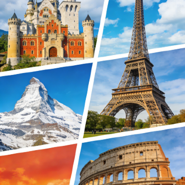 法国+瑞士+意大利+德国12日跟团游
