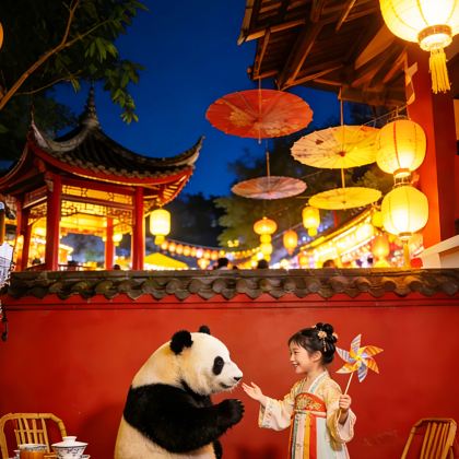 成都+青城山+都江堰+三星堆博物馆+成都大熊猫繁育研究基地+黄龙溪古镇5日4晚跟团游