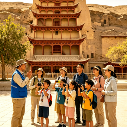 敦煌+张掖+莫高窟+鸣沙山月牙泉+兰州7日6晚跟团游