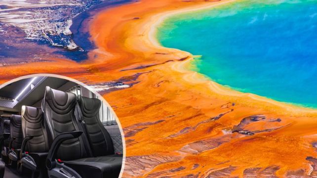 <8天>【全美首部宽体车 告别拥挤！拉斯段32座享55座空间】·住黄石小木屋+2晚拉斯五星酒店 黄石公园+大峡谷+羚羊谷+布莱斯峡谷+洛杉矶｜全新旅行体验（真正的2+1航空布局，人均空间提升50%）