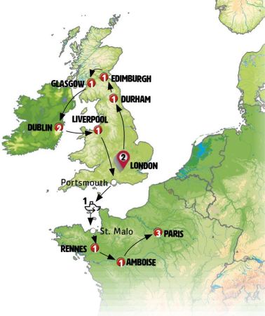 15D14N • United Kingdom, Ireland and Northern France