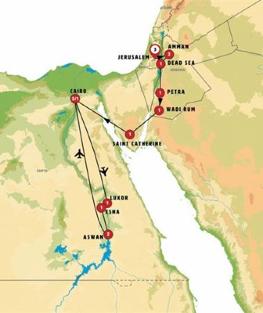 17D16N • Contrasts of Jerusalem, Jordan and Egypt