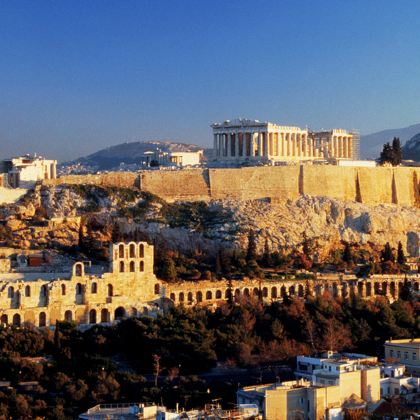 希腊+雅典+圣托里尼+奥林匹亚+德尔菲+克里特岛+卡兰巴卡12日10晚私家团