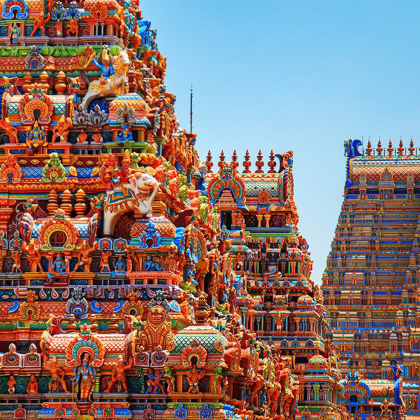 印度金奈+甘吉布勒姆+蒂鲁吉拉伯利+马杜赖+贝里亚尔+阿勒皮+科钦11日10晚跟团游