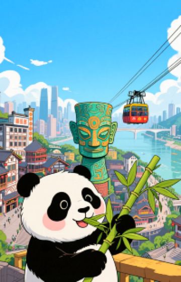 成都+重庆+三星堆博物馆5日4晚拼小团图片