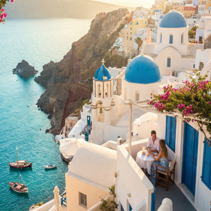 希腊雅典+圣托里尼+扎金索斯岛+Mykines9日跟团游