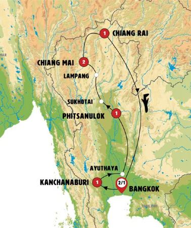 9D8N • Complete Thailand with Kanchanaburi – Ending in Bangkok