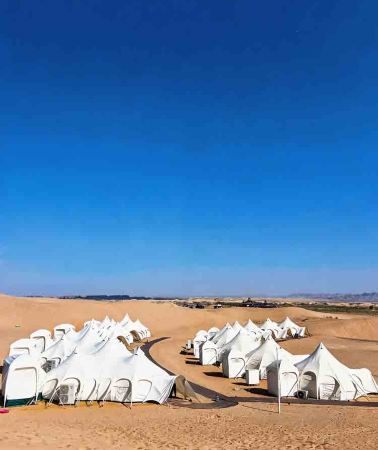 5D4N • Yinchuan-Zhongwei No. 7 Starry Sky Tent hotel, stargazing, ample Shapotou time, free desert buffet, airport & station transfers included