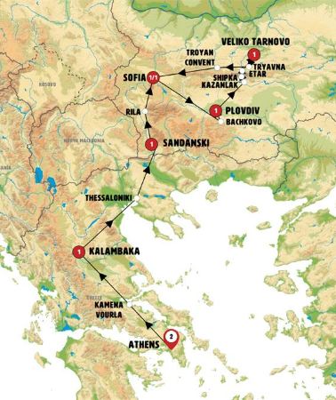 9D8N • Northern Greece and the Bulgarian Triangle