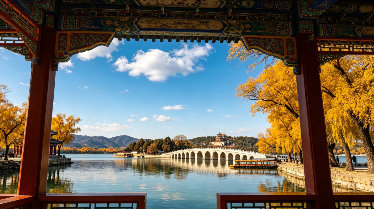 7-Day Beijing fall scenic escape · two Great Wall sections, Summer Palace, ancient temples, Wudaoying and Liulichang, with complimentary Peking Opera experience plus one-day tour to Gubei Water Town