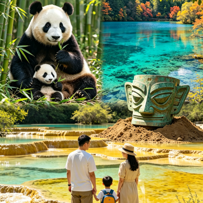 成都+九寨沟+黄龙风景名胜区5日4晚私家团