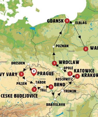 15D14N • Czech Pearls and Full Poland