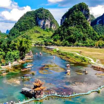 广西桂林+龙脊梯田+阳朔+德天跨国瀑布景区+通灵大峡谷+鹅泉9日8晚跟团游