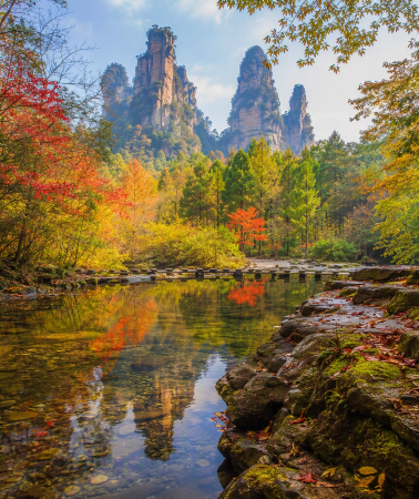 5D4N • Zhangjiajie + Fenghuang + Avatar Mountains + Glass Bridge + Phoenix Ancient Town: Local guide & English service