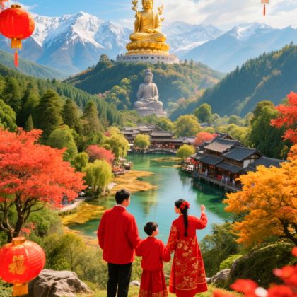 成都+三星堆博物馆+都江堰+青城山+峨眉山市+乐山大佛6日5晚拼小团