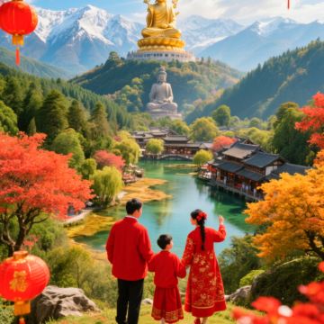 成都+三星堆博物馆+都江堰+青城山+峨眉山+乐山大佛6日5晚拼小团