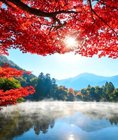10D9N • Kyushu autumn foliage exploration: Akizuki Castle Ruin + Kinrin Lake + Takachiho Gorge + Kagoshima gloden ginkgos + Mifuneyama Rakuen