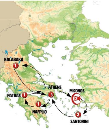 11D10N • Greek Islands, Northern Greece and Peloponnese