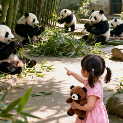 成都大熊猫繁育研究基地+都江堰+青城山+三星堆博物馆5日4晚私家团