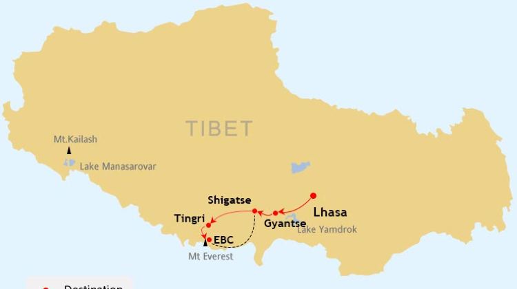 8D7N · Group Tours · Tibet + Lhasa + Shigatse + Potala Palace + Jokhang Temple + Yamdrok Yumtso + Tashilhunpo Monastery + Mt Qomolangma Base Camp