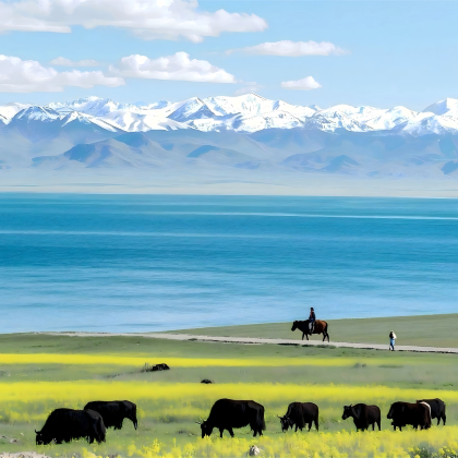 西宁+青海湖二郎剑景区+茶卡盐湖+敦煌+莫高窟+张掖6日5晚自由行