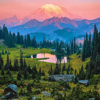美国旧金山+火山口湖国家公园+马特诺玛瀑布+雷尼尔山国家公园+西雅图+卡农海滩+门多西诺+索诺玛山谷地区公园11日10晚拼小团