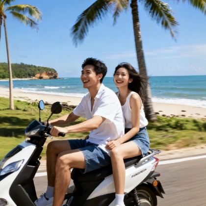 广西南宁+德天跨国瀑布景区+明仕田园+北海北海老街+涠洲岛5日4晚自由行