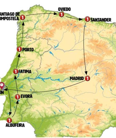 12D11N • Complete Portugal and Northern Spain end Lisbon