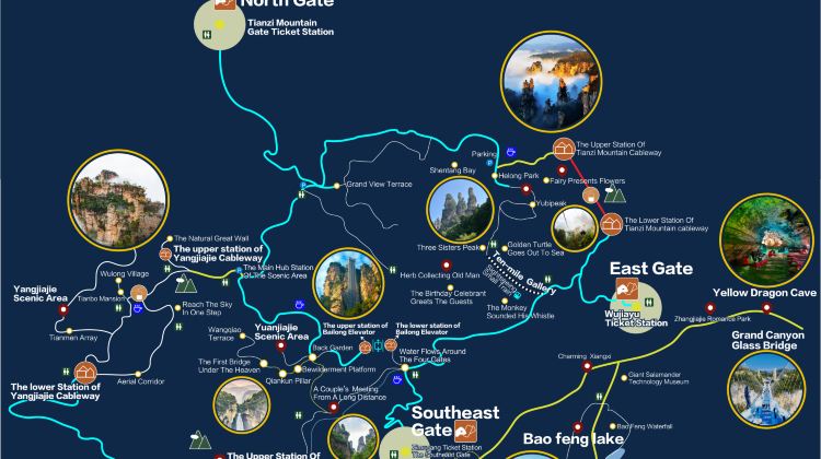 2-day 1-night · Group Tours · Zhangjiajie + Zhangjiajie National Forest Park + Tianmen Mountain National Forest Park