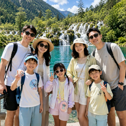 成都+九寨沟风景区+神仙池风景区+四姑娘山景区+成都大熊猫繁育研究基地+三星堆博物馆7日6晚拼小团
