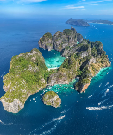 2D1N • 5-Diamond Hotels Throughout & Best Island Hopping Experience for Young People & Phuket Two-Island Adventure: Phuket + Ko Racha Yai + Phi Phi Islands with Snorkeling, Island Exploration, Beach Relaxation
