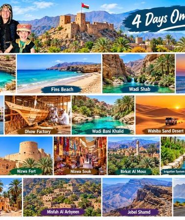 4D3N • 4 Days and 3 Nights Private Roundtrip Tours from Muscat