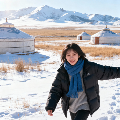 呼和浩特+马鬃山滑雪场+库布齐沙漠+乌兰哈达火山地质公园5日4晚跟团游