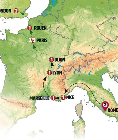 10D9N • From Italy to France end Paris