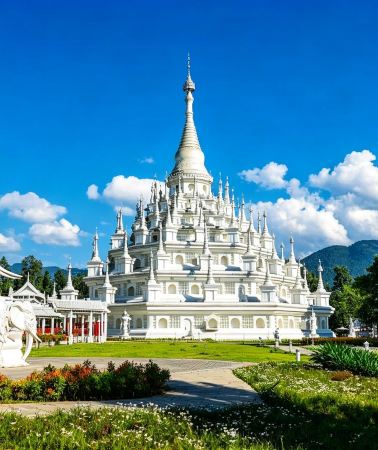 6D5N • Kunming + Tengchong + Ruili + Mangshi: Mengle Golden Pagoda & Silver Pagoda + Yuecheng Hot Spring + Volcanic Geological Park + Rehai Scenic Area + Heshun Ancient Town + Beihai Wetland: Boat Cruise