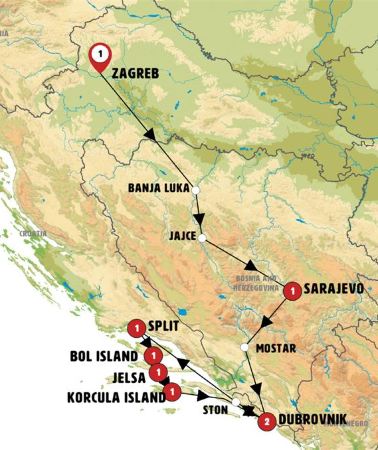 10D9N • Croatia and the Islands of the Dalmatian Coast